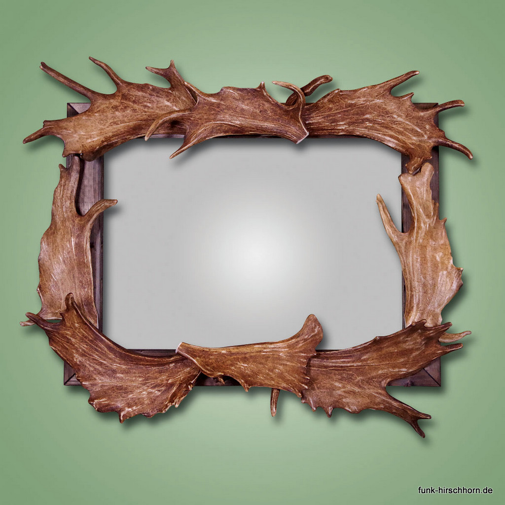 Geweihspiegel mit Damschaufeln