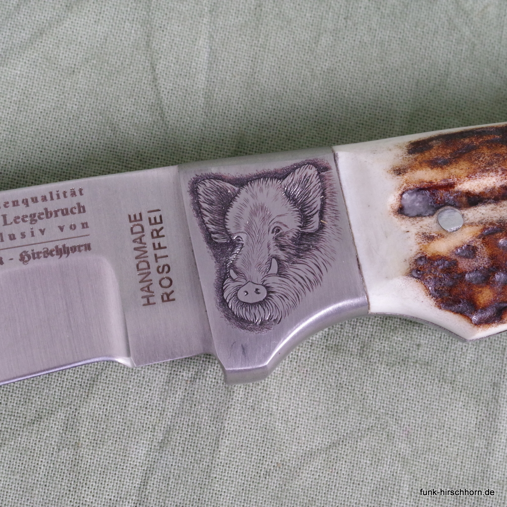 Leegebruch Jagdnicker "Jagderfolg" mit Jagdgravur