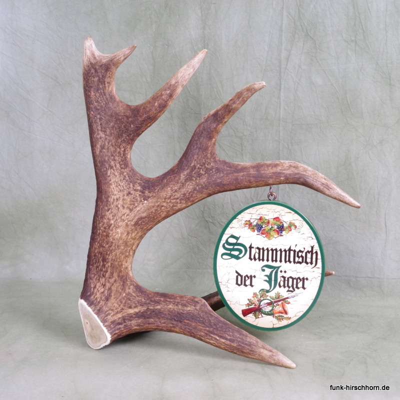 Stammtischschild für den Jäger-Stammtisch