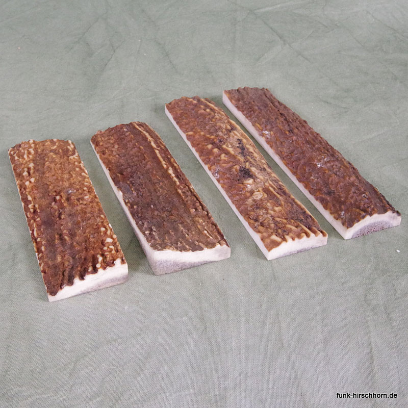 1 Paar Hirschhornschalen bis 35mm nach Kundenwunsch - Messerschalen aus Hirschhorn