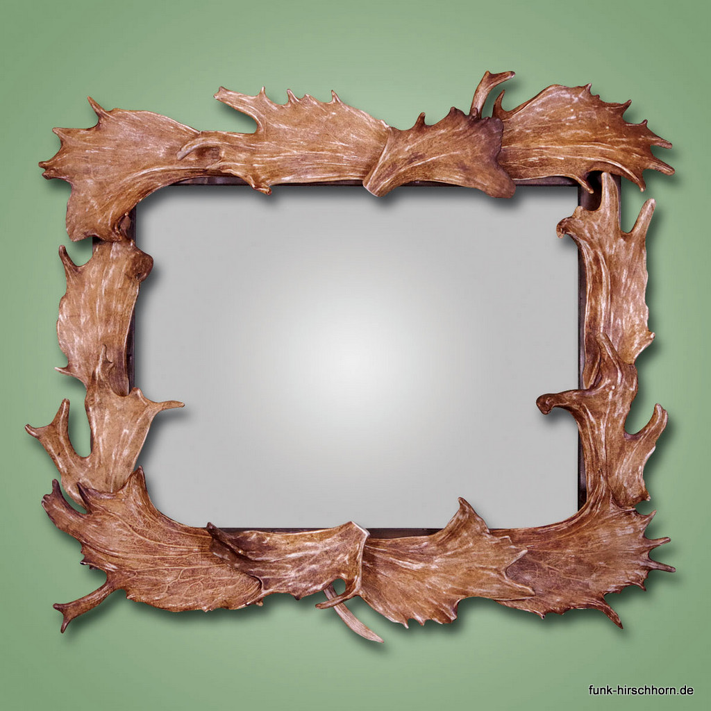 Geweihspiegel mit Damschaufeln