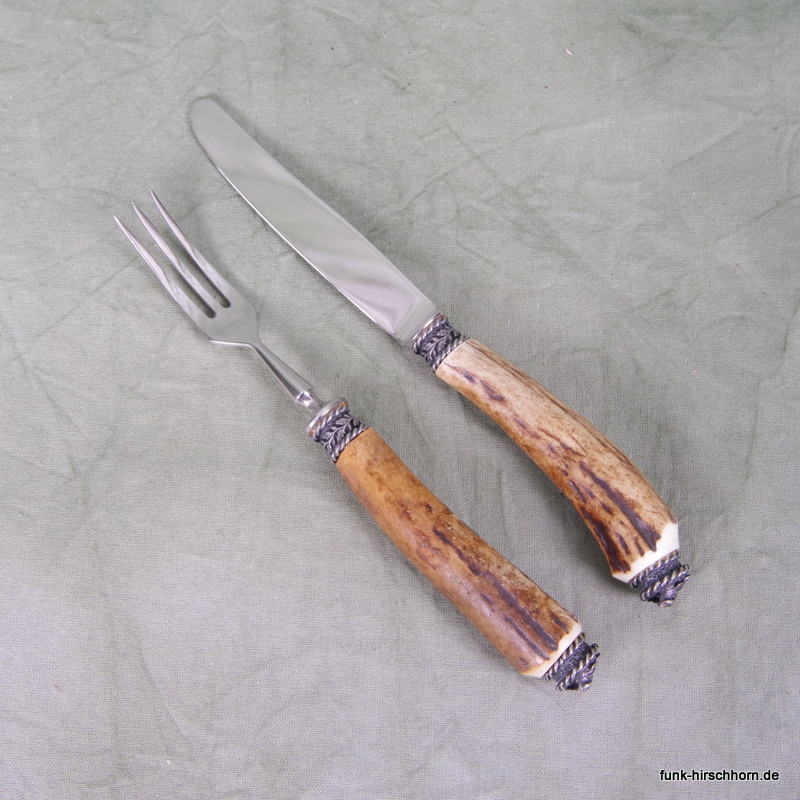 Obstbesteck mit Zierbeschlägen