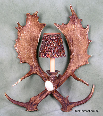 Wandleuchte, 2 Damschaufeln Wandleuchte, 2 Damschaufeln